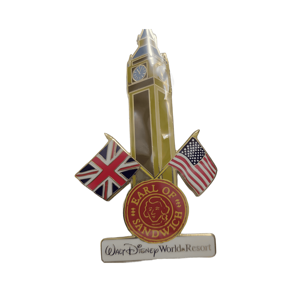 Big Ben - UK US Flags Disney pin