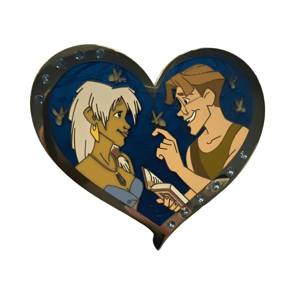 Kids and Milo Valentines Heart Disney pin