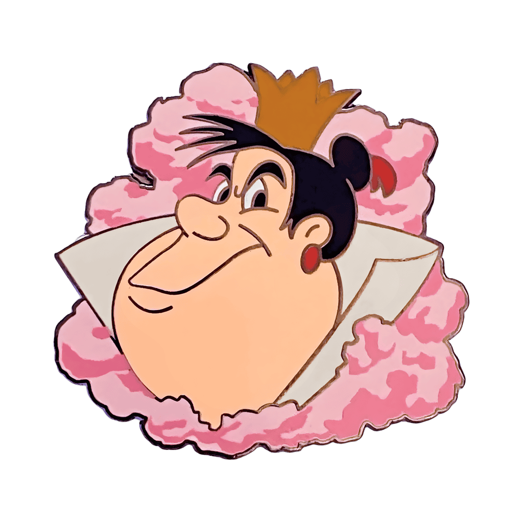 Queen of Hearts in a Puff of Pink Smoke Disney pin