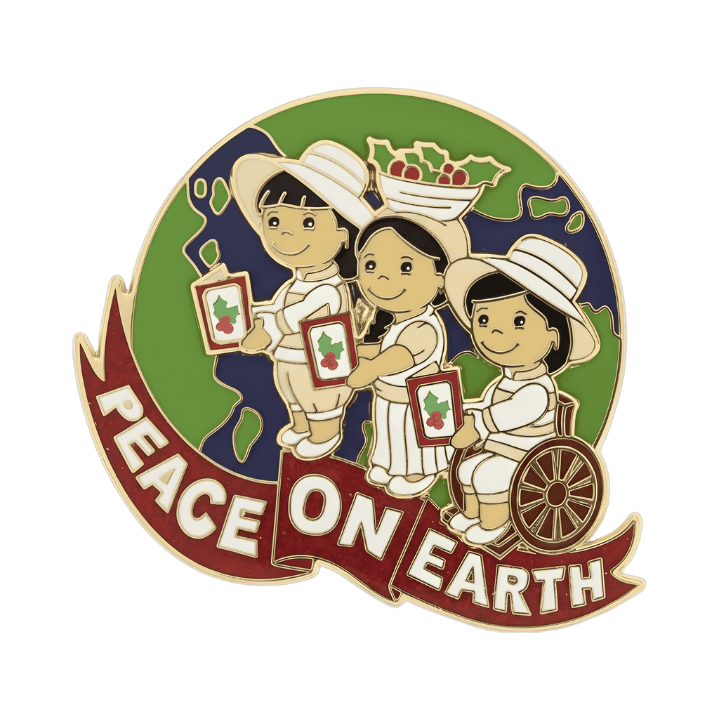 it's a small world Holiday - Peace on Earth Disney pin