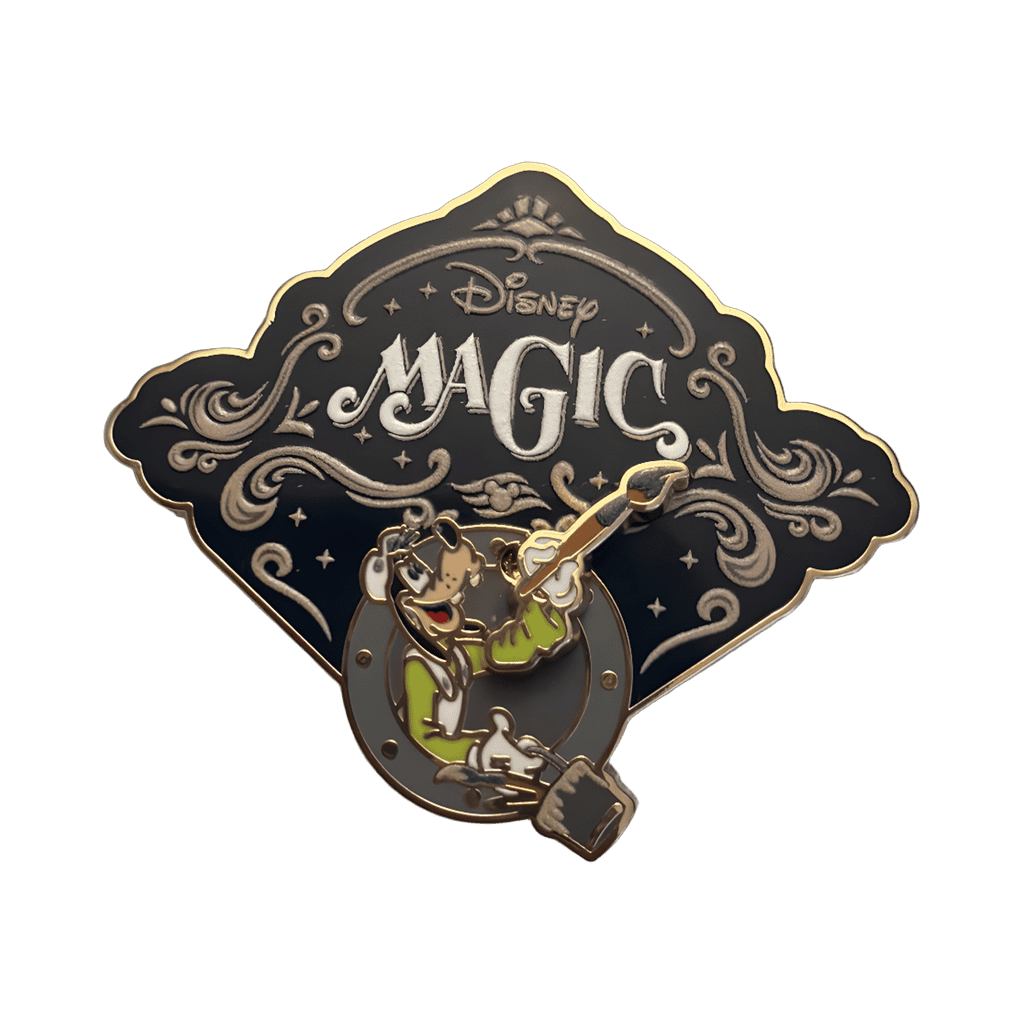 Goofy painting Disney magic words Disney pin