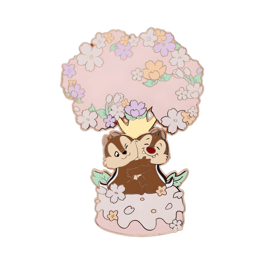 Chip and Dale in Cherry Blossom Tree Disney pin