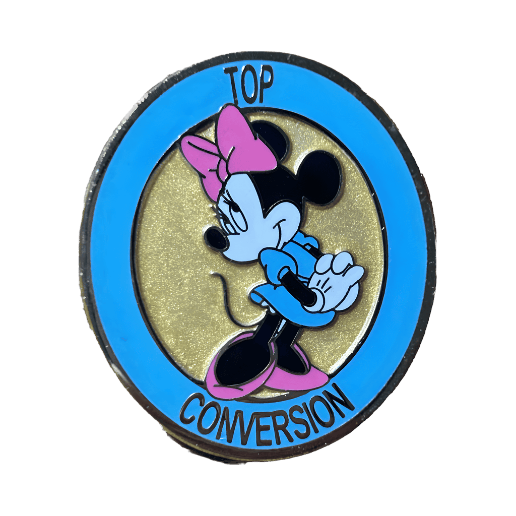 Disney Travel Company Top Conversion Award Pin - Minnie Mouse Disney pin
