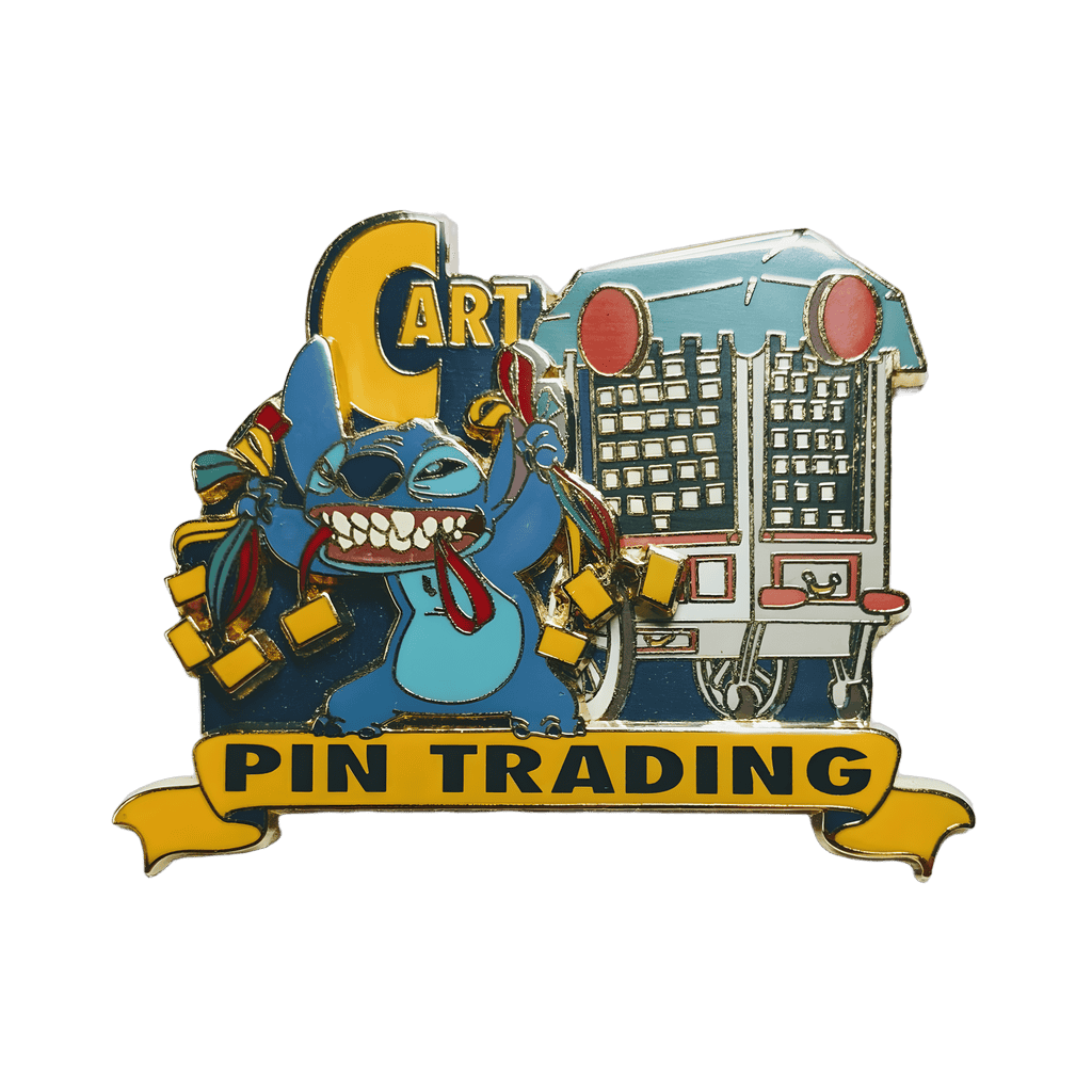 Stitch Takes Over Pin Trading Cart Disney pin