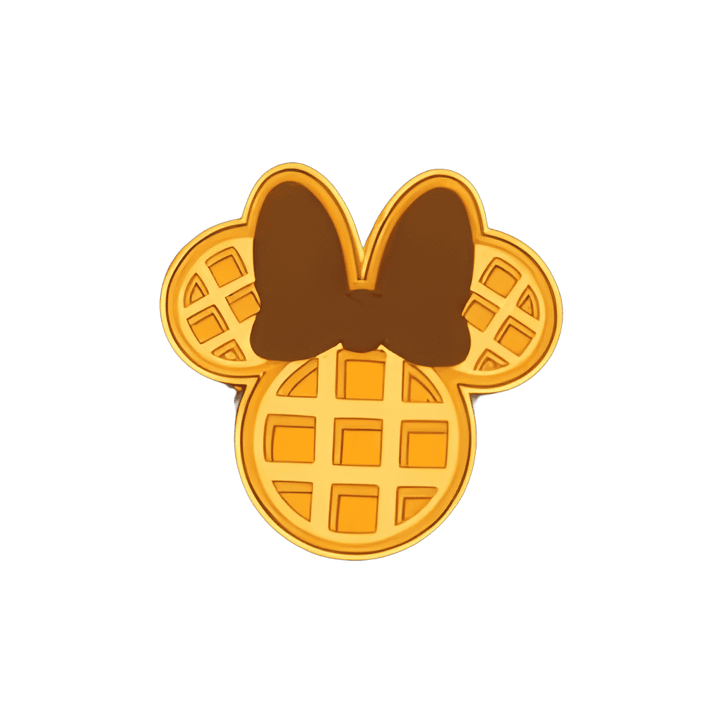 Mickey & Minnie Mouse Waffle Scented Enamel Pin Set - Minnie Pin Disney pin