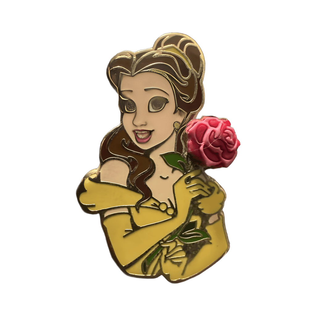 Belle with Rose Disney pin