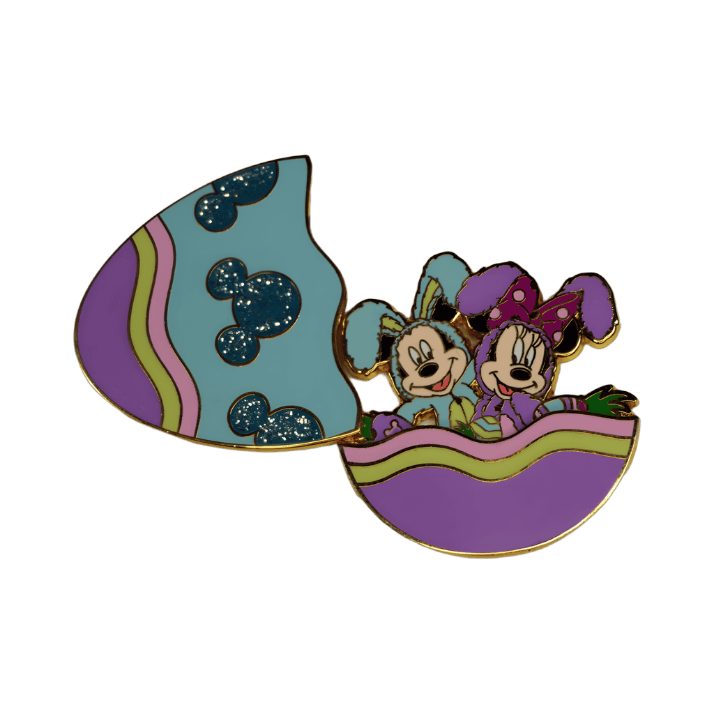 Mickey and Minnie in egg Disney pin