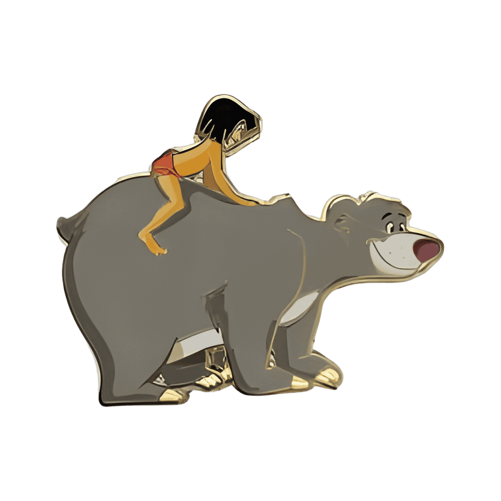 Mowgli and Baloo Disney pin