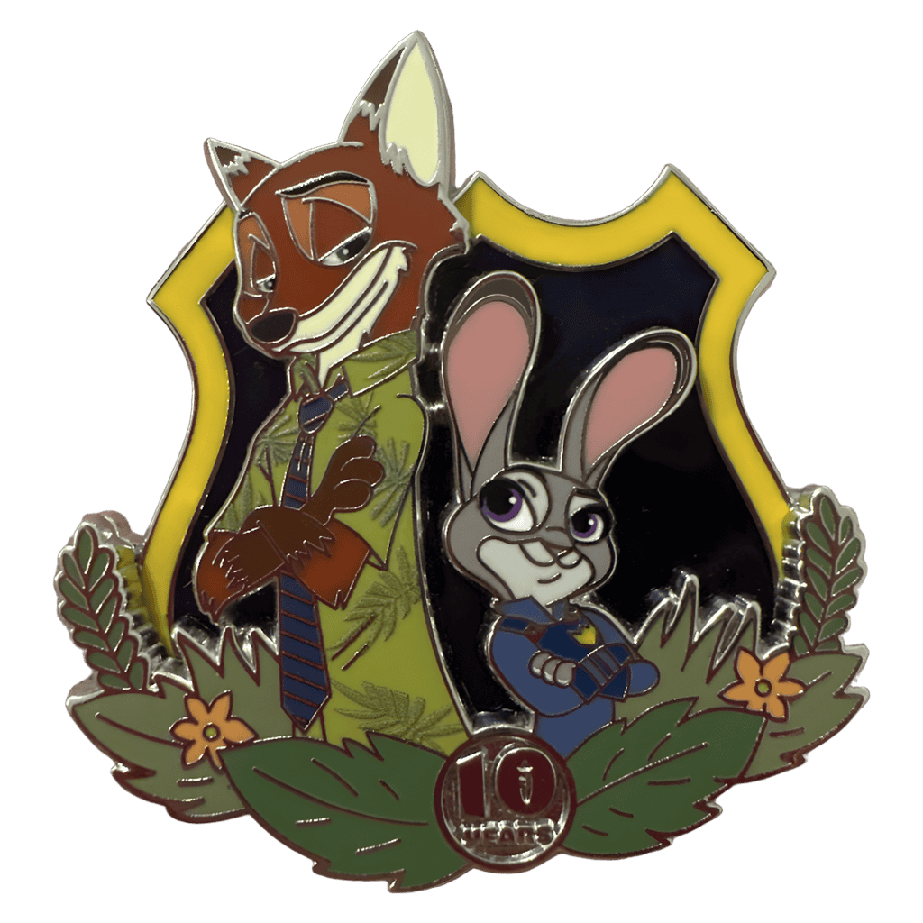 Zootopia 10 Year Badge Disney pin