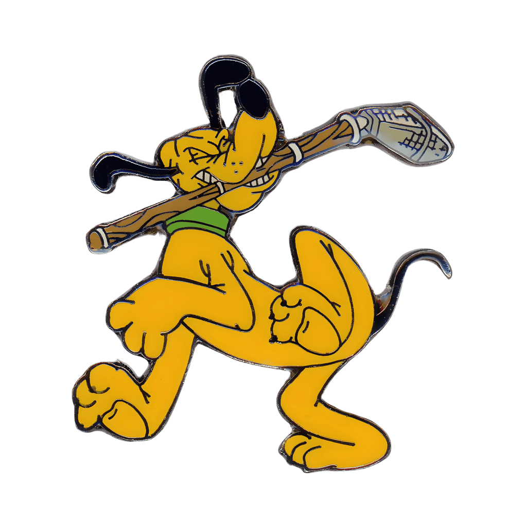 Pluto Holding a Boom Microphone in his Mouth Disney pin