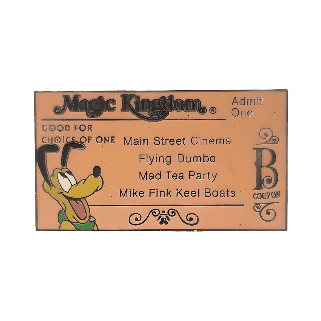 "B" Coupon Disney pin