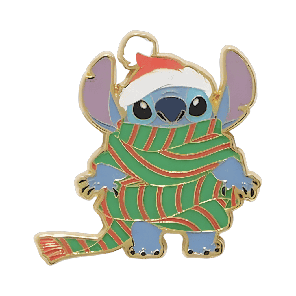 Stitch Wrapped in Scarf Disney pin