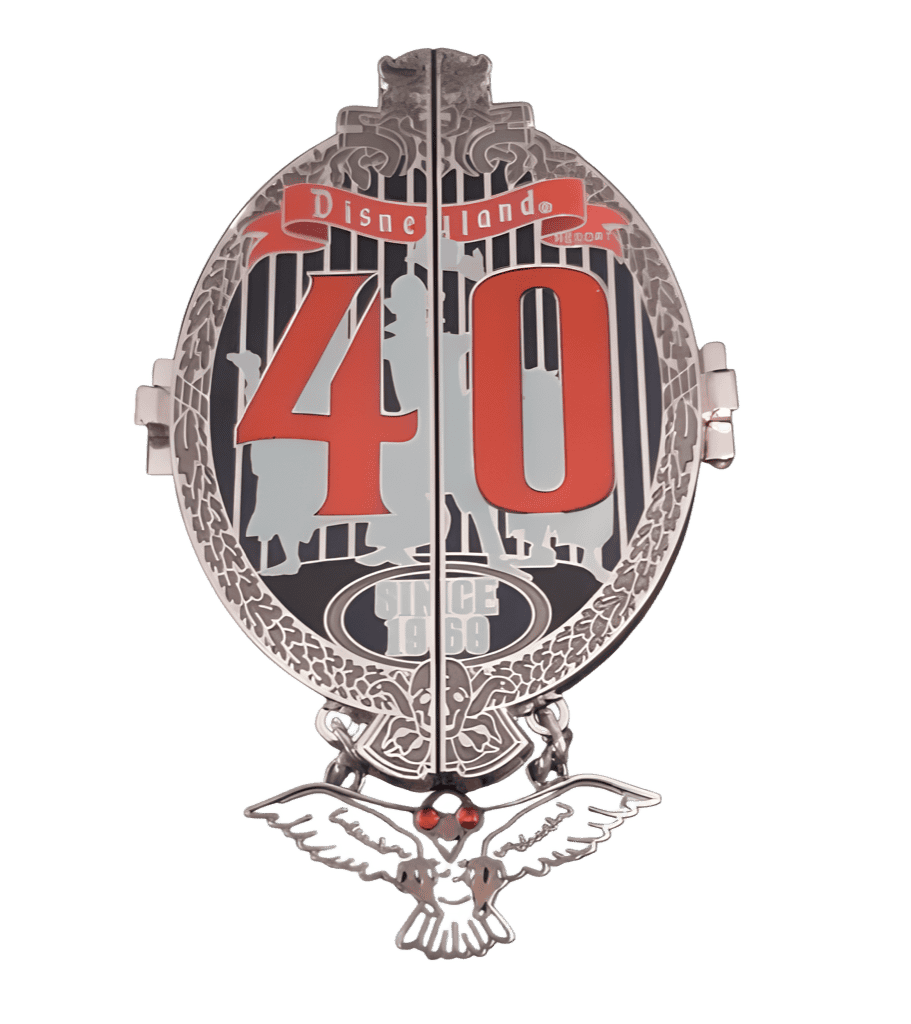 Haunted Mansion 40th Anniversary Hinged Raven Dangle Disney pin