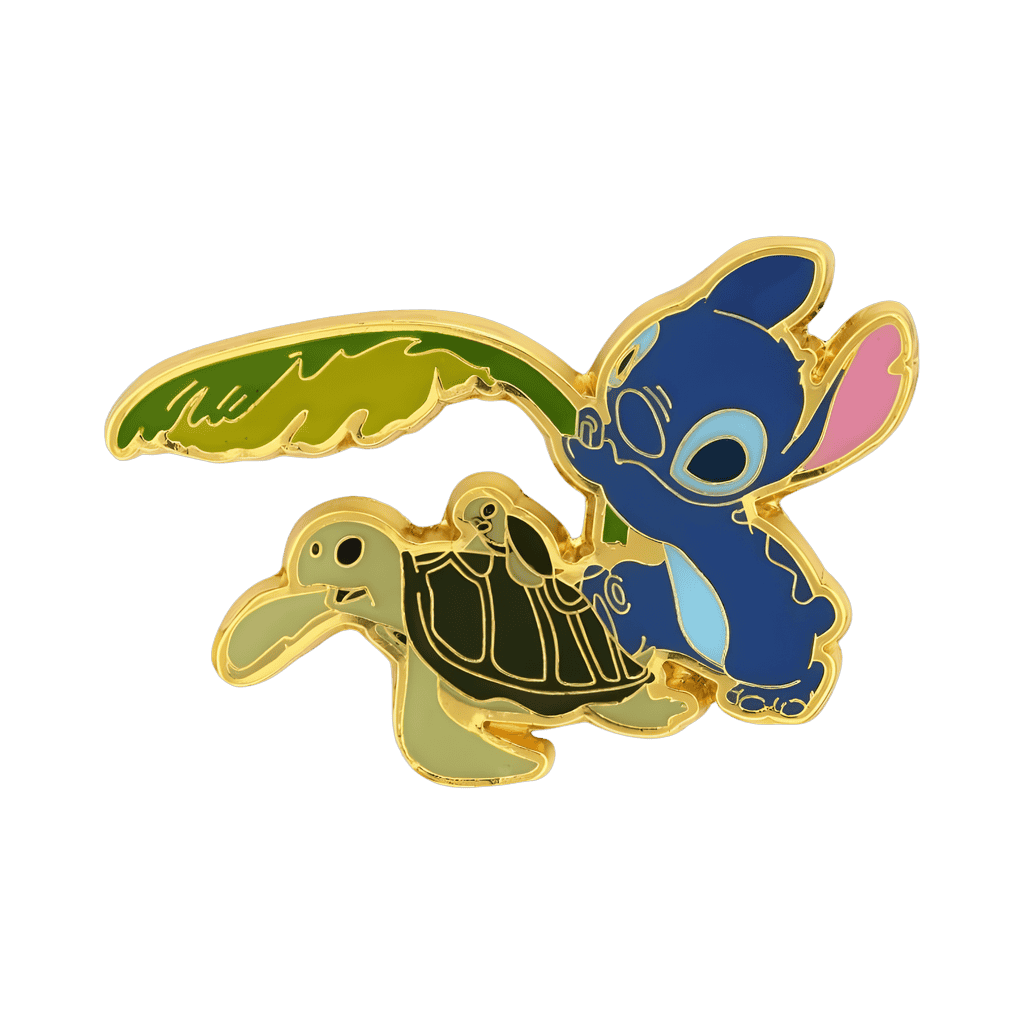Stitch with Turtles Disney pin
