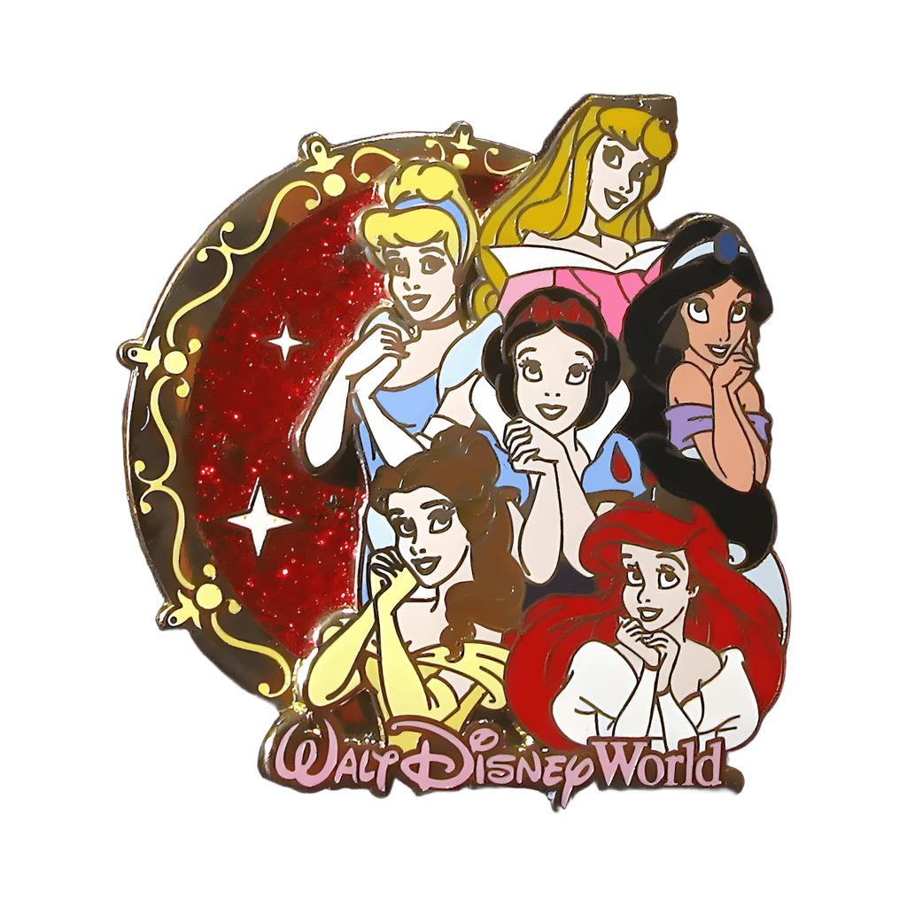 6 Princesses The Gang Disney pin