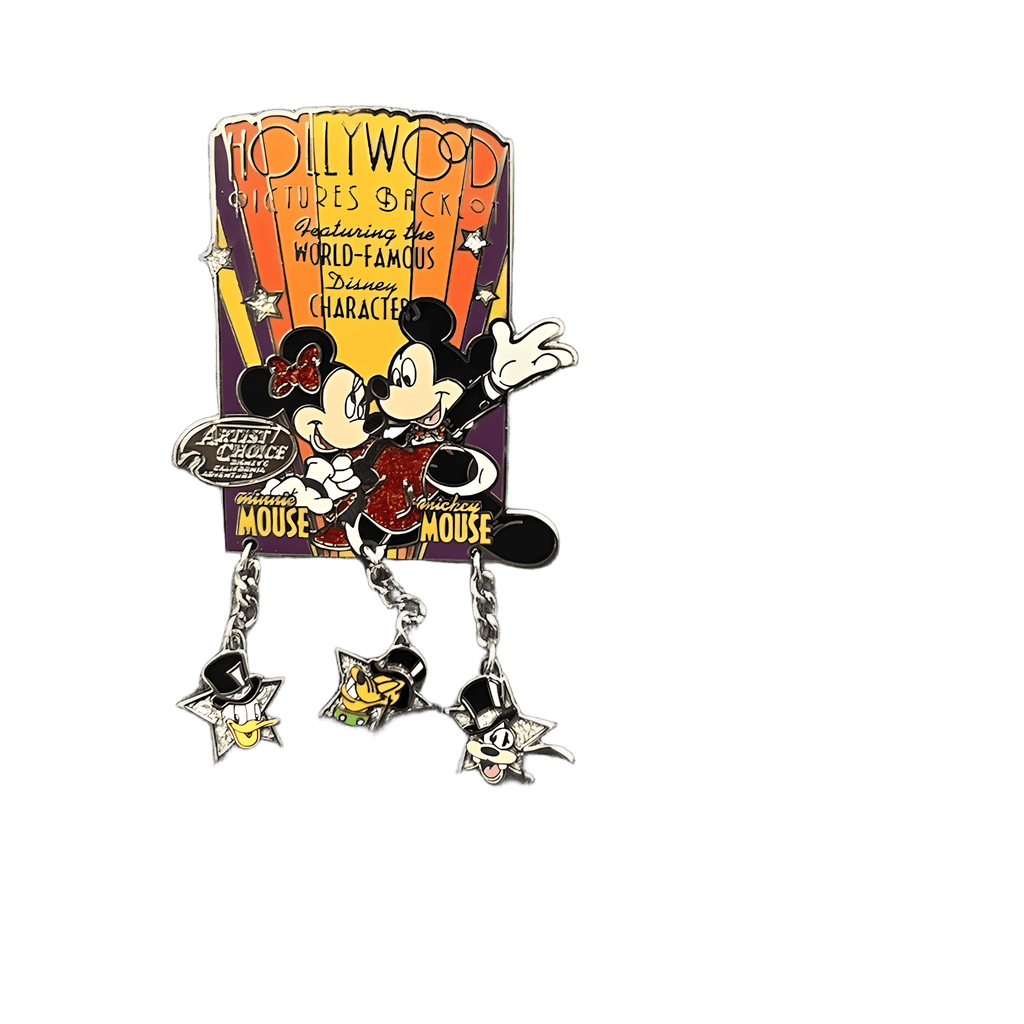 Hollywood Pictures Backlot - Mickey and Minnie Mouse Dangle Disney pin