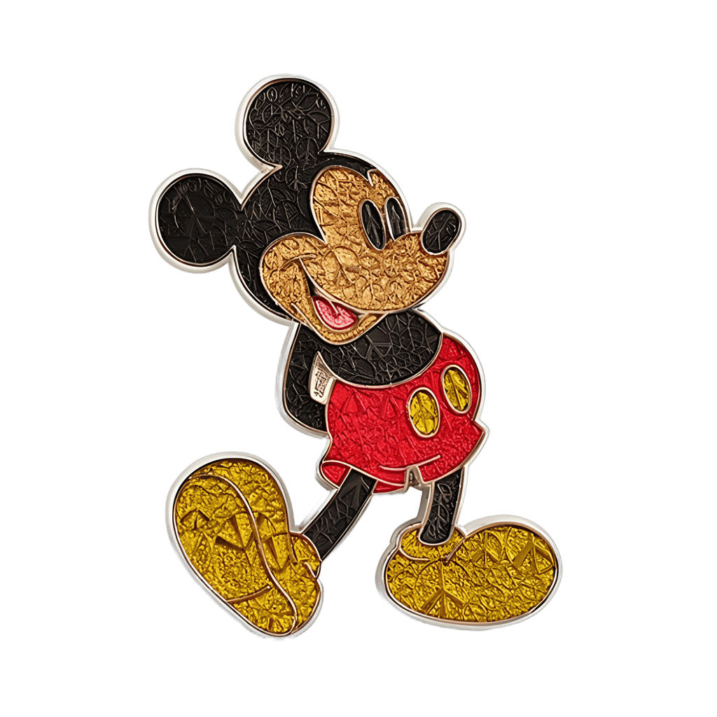Standing Mickey with Peace Signs Disney pin