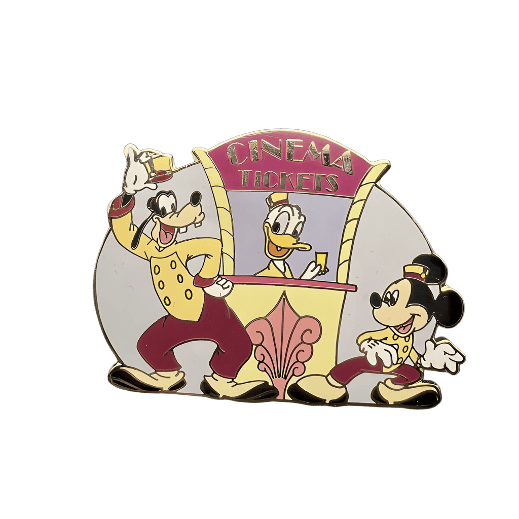 Cinema Tickets - Mickey, Goofy, Donald Disney pin