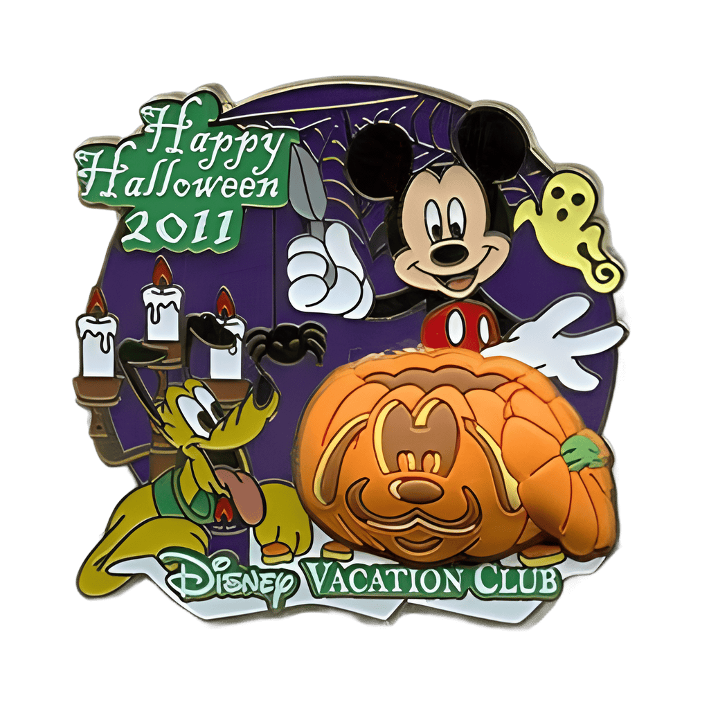 Mickey & Pluto carving a pumpkin Disney pin
