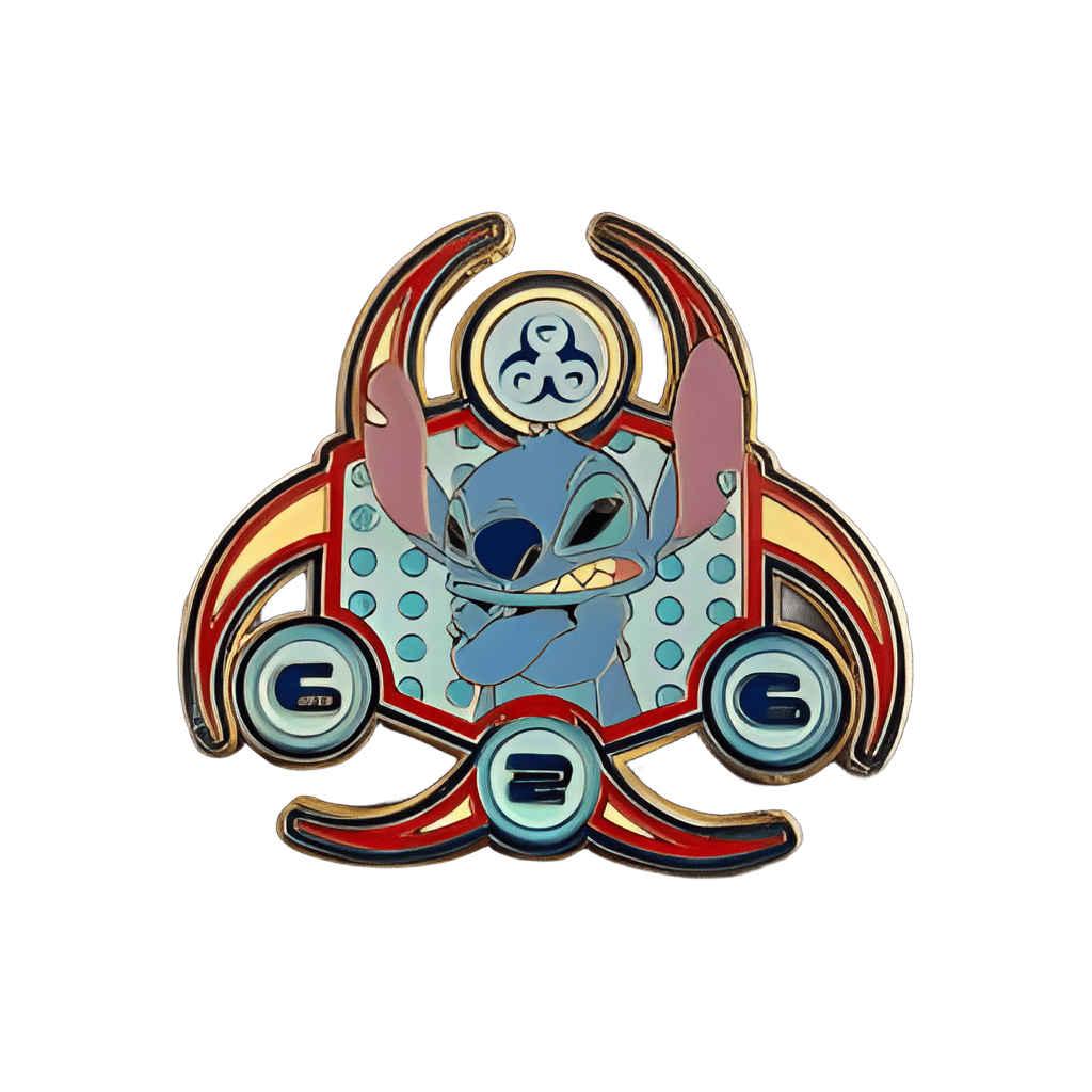 Stitch Character Crest Disney pin