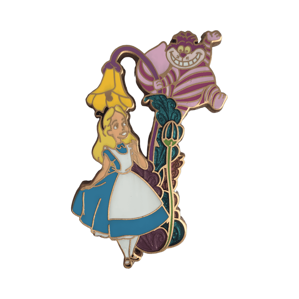 Alice with Cheshire Cat Disney pin