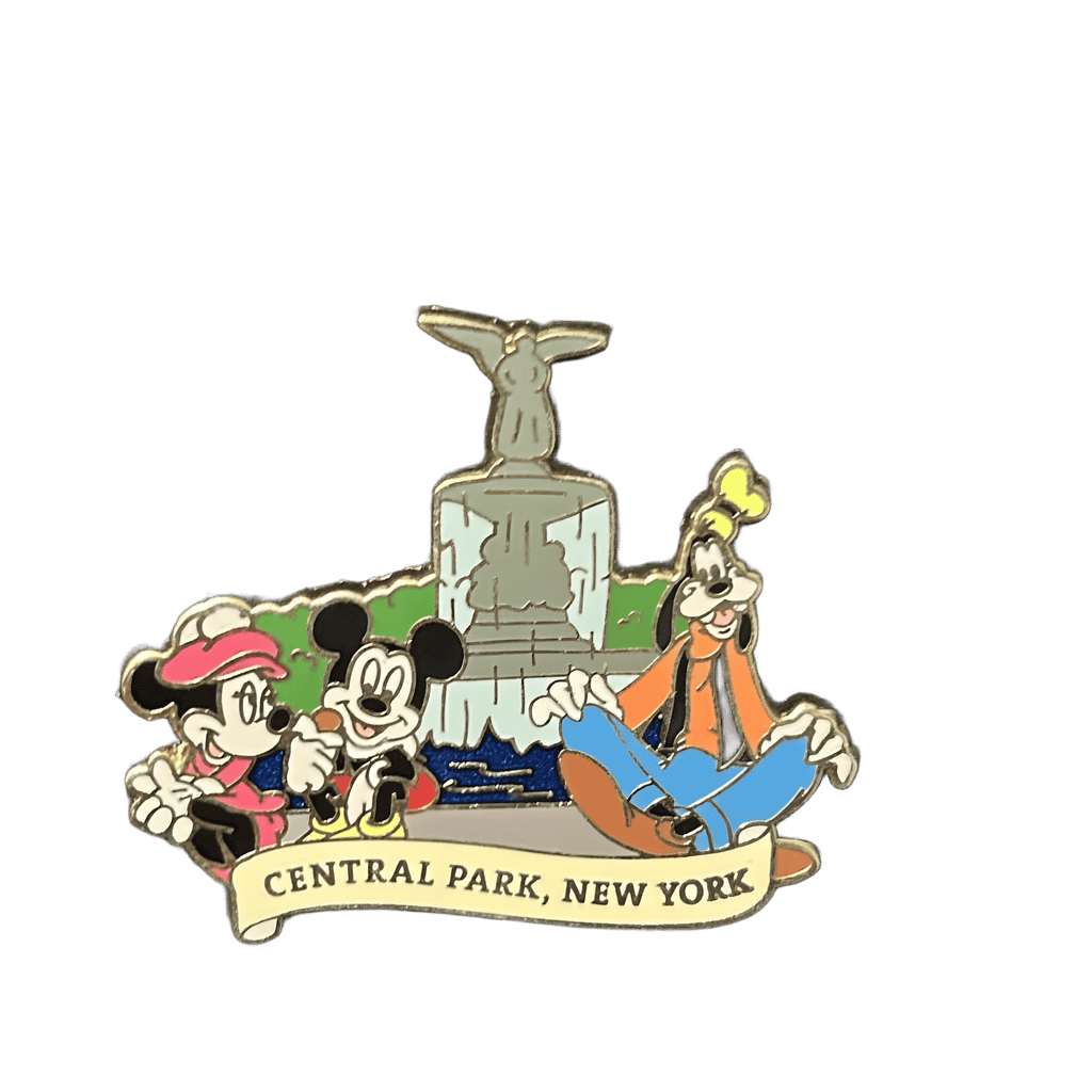 Mickey, Minnie, and Goofy at Bethesda Fountain Disney pin