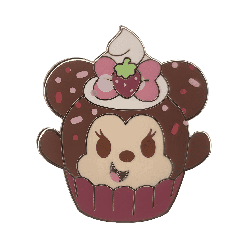 Minnie Mouse Wild Strawberry Cupcake Disney pin