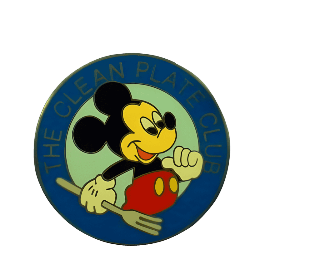 The Clean Plate Club Disney pin