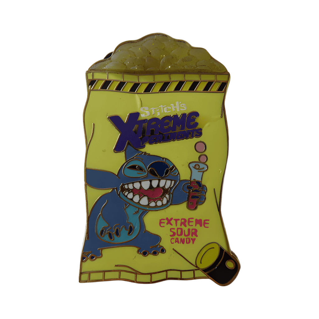 Stitch's Extreme Sour Candy Disney pin