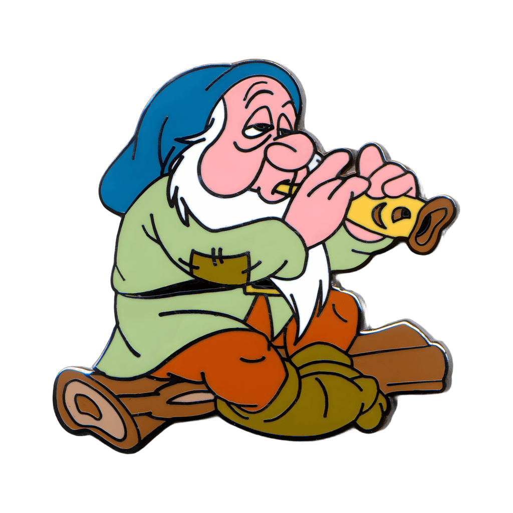 Sleepy Playing a Fish Shaped Flute Disney pin