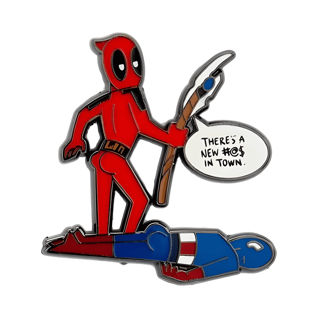 Deadpool and Captain America Disney pin