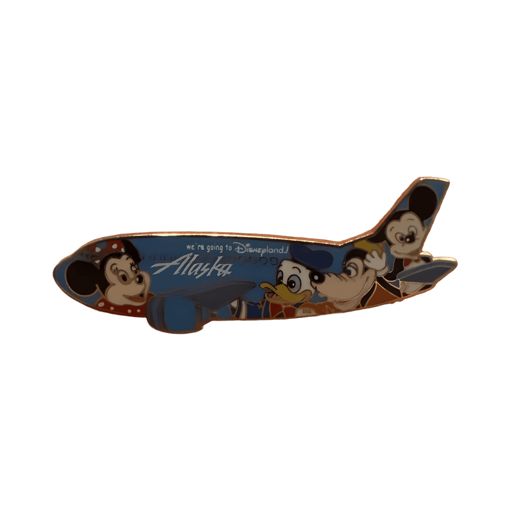 Alaska Airlines Fab 5 plane Disney pin