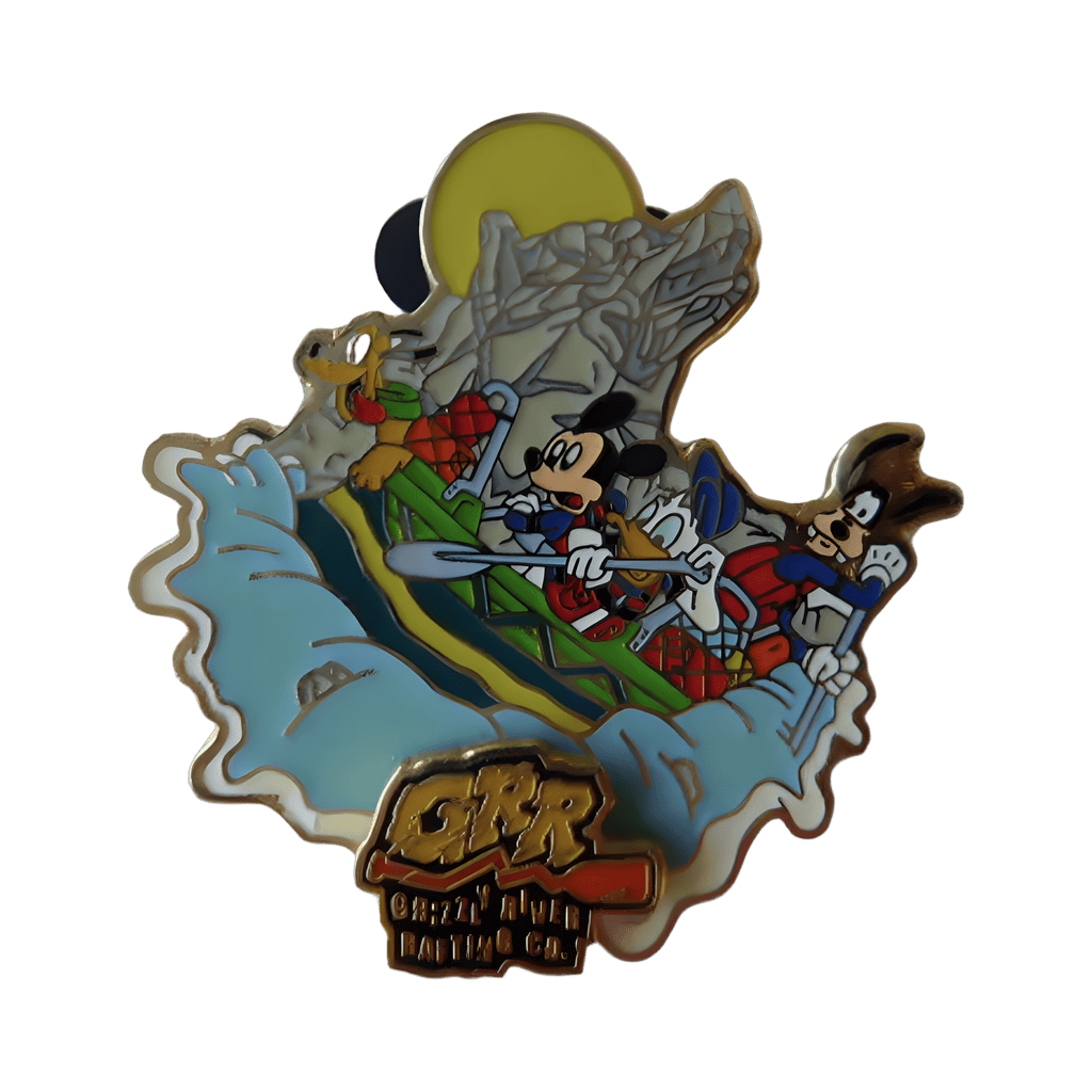 Mickey, Goofy, Donald, Pluto - Fab 4 on GRR Disney pin