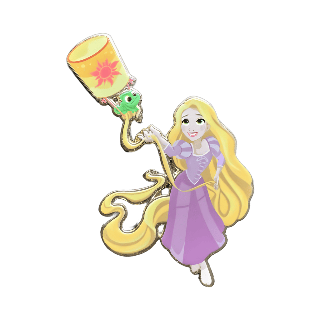 Rapunzel and Pascal with Floating Lantern Disney pin