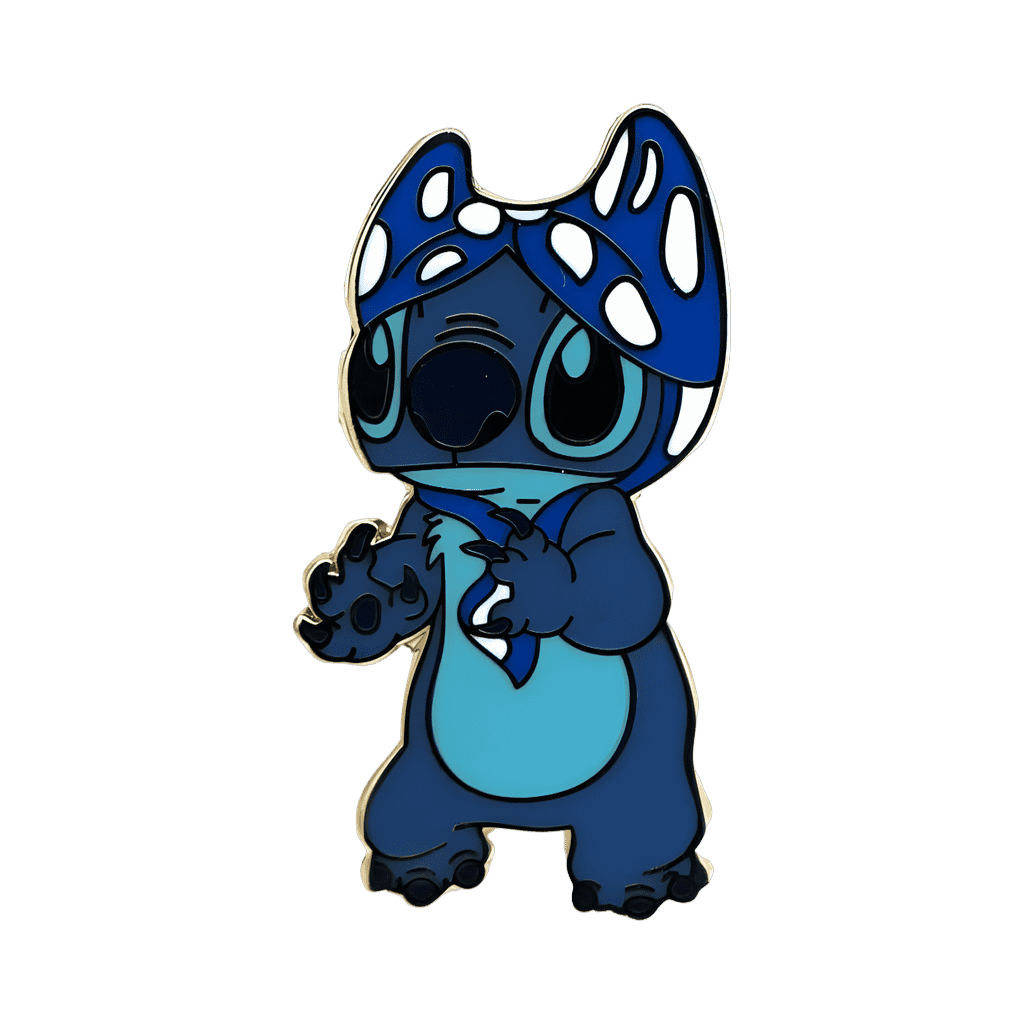 Stitch with Bikini Top on his Head Disney pin