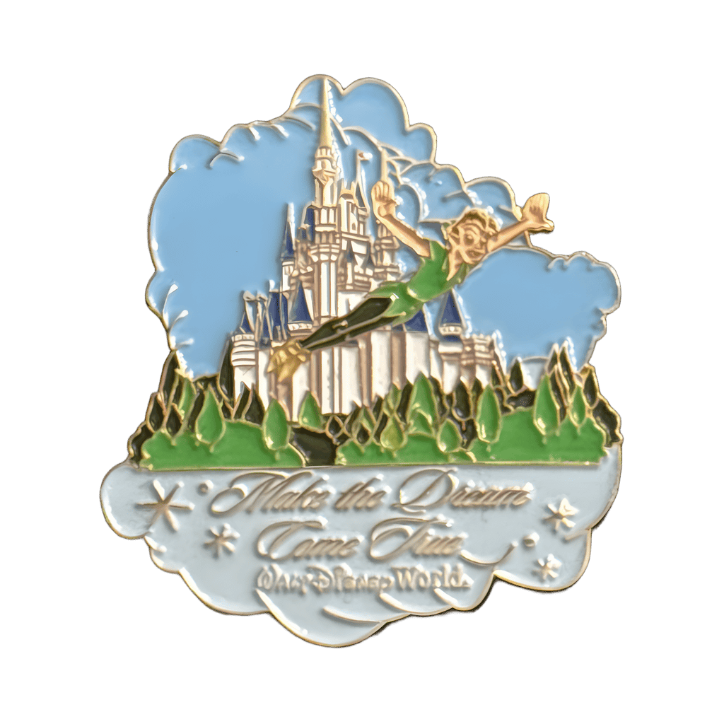 Peter Pan Flying in Front of Castle - Make The Dream Come True Disney pin