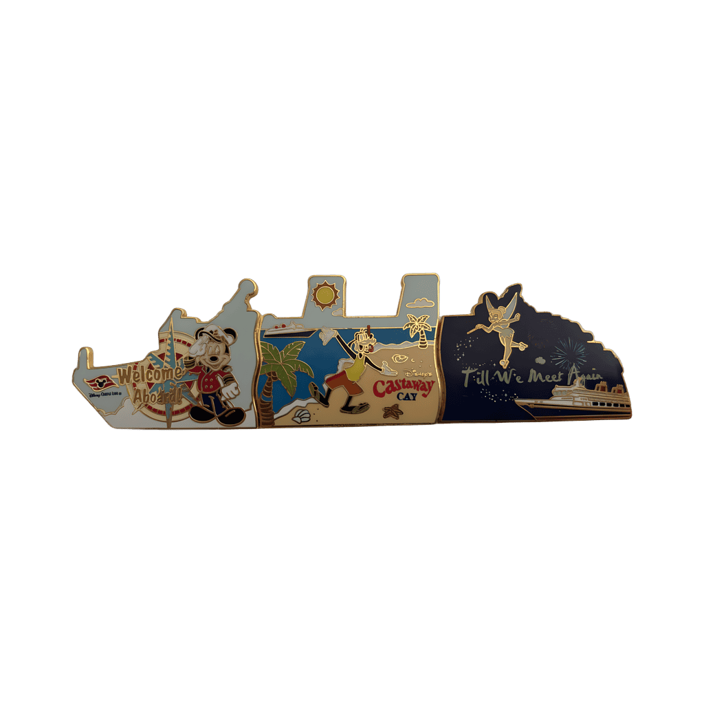 Complete Puzzle - Welcome Aboard, Castaway Cay, 'Til We Meet Again Disney pin