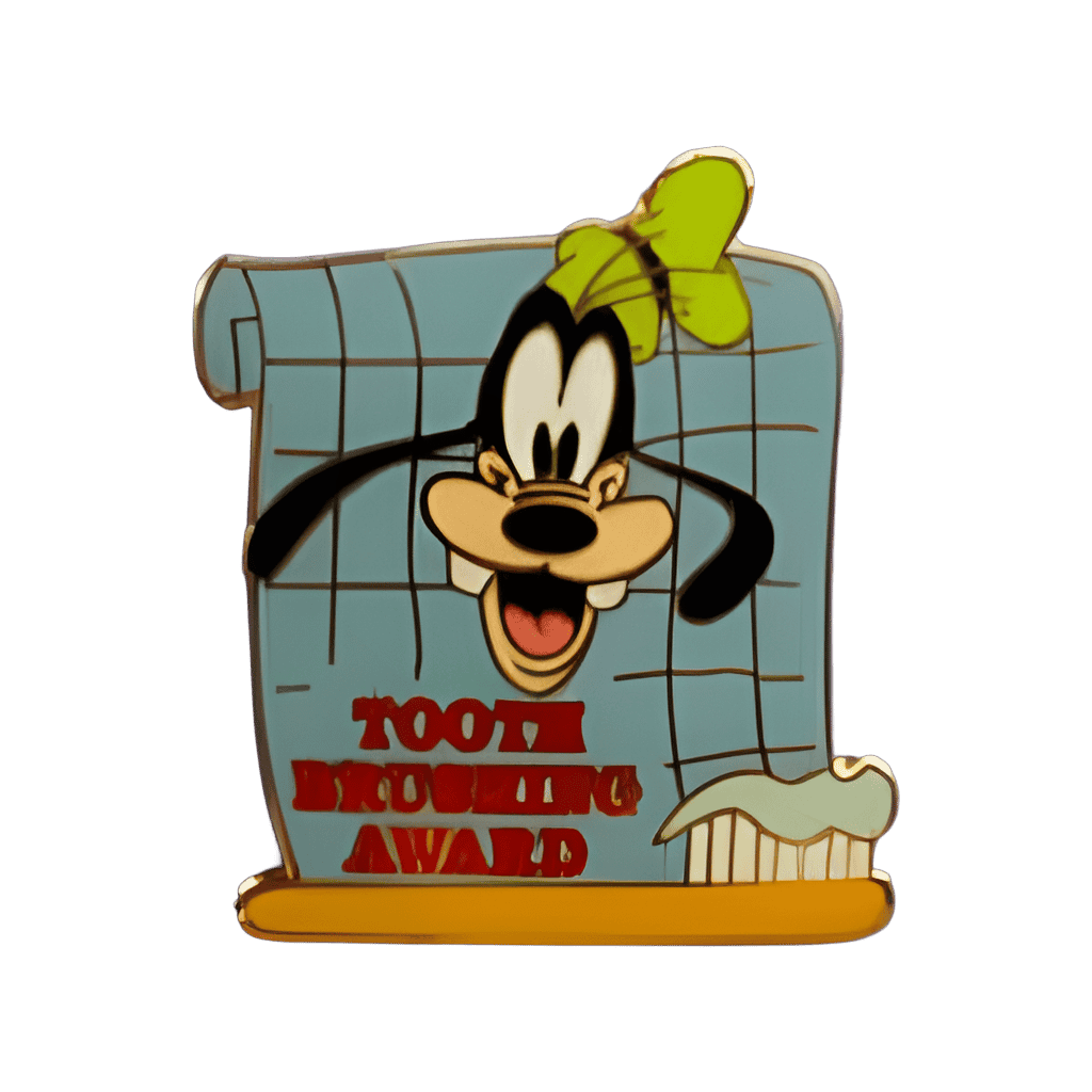 Tooth Brushing Award Disney pin