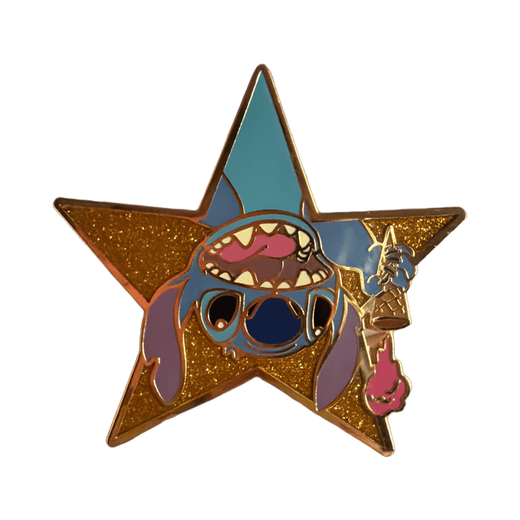 Stitch Gold Star Disney pin
