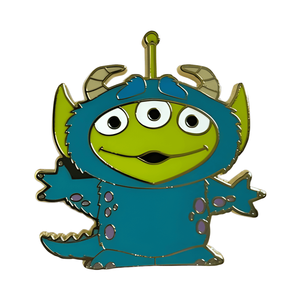 Alien as Sulley Disney pin
