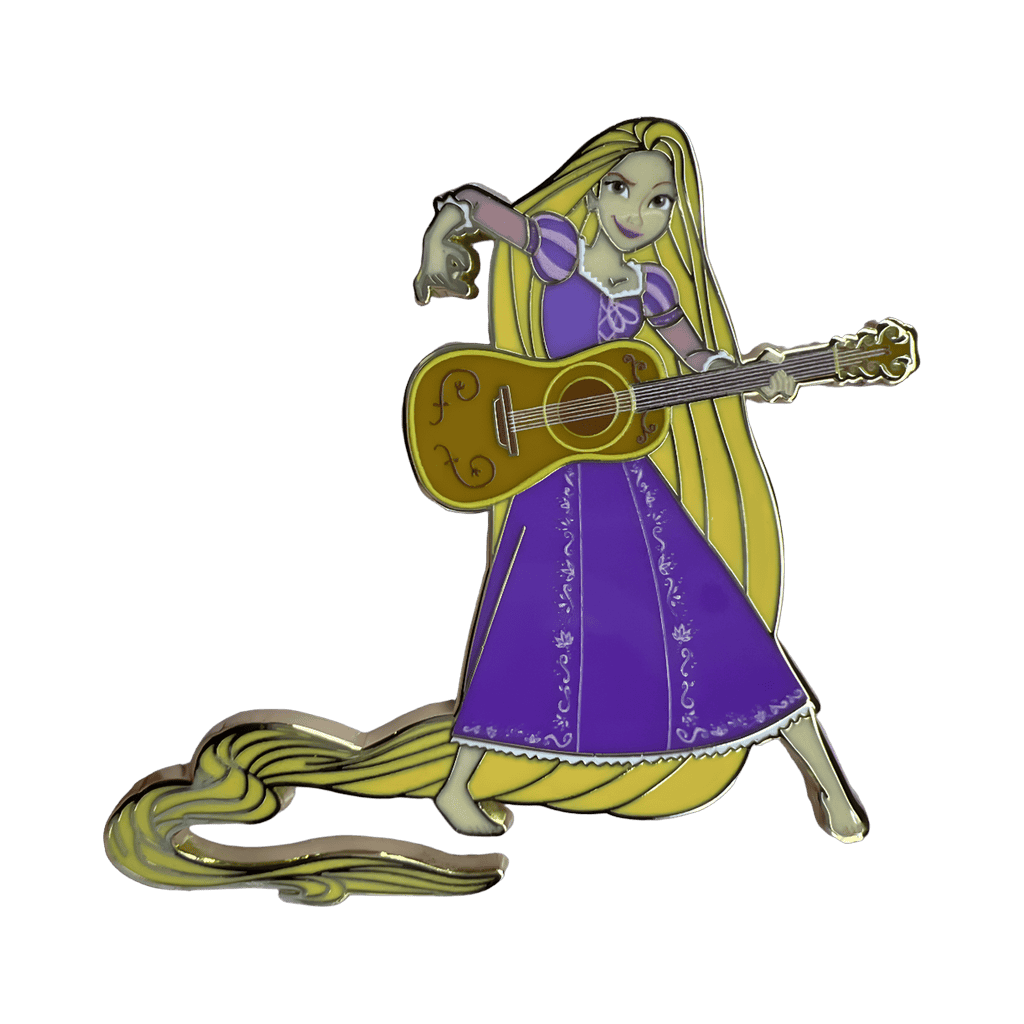 Rapunzel with guitar Disney pin