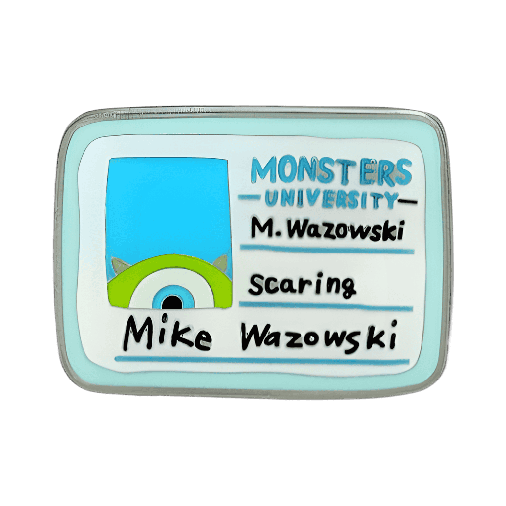 Mike Wazowski ID Card Disney pin
