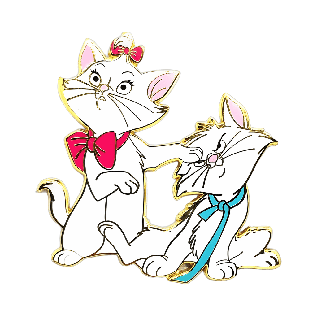 Marie and Toulouse Gold Disney pin