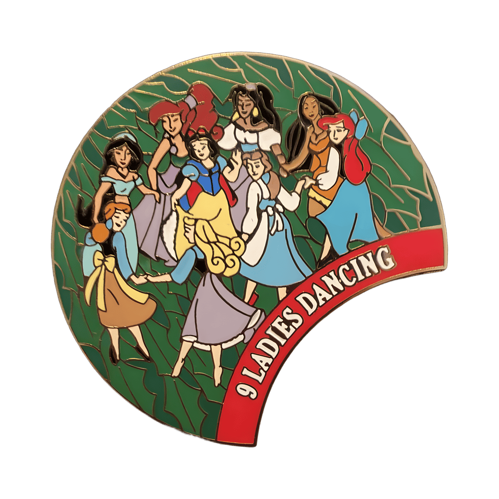9 Ladies Dancing Disney pin