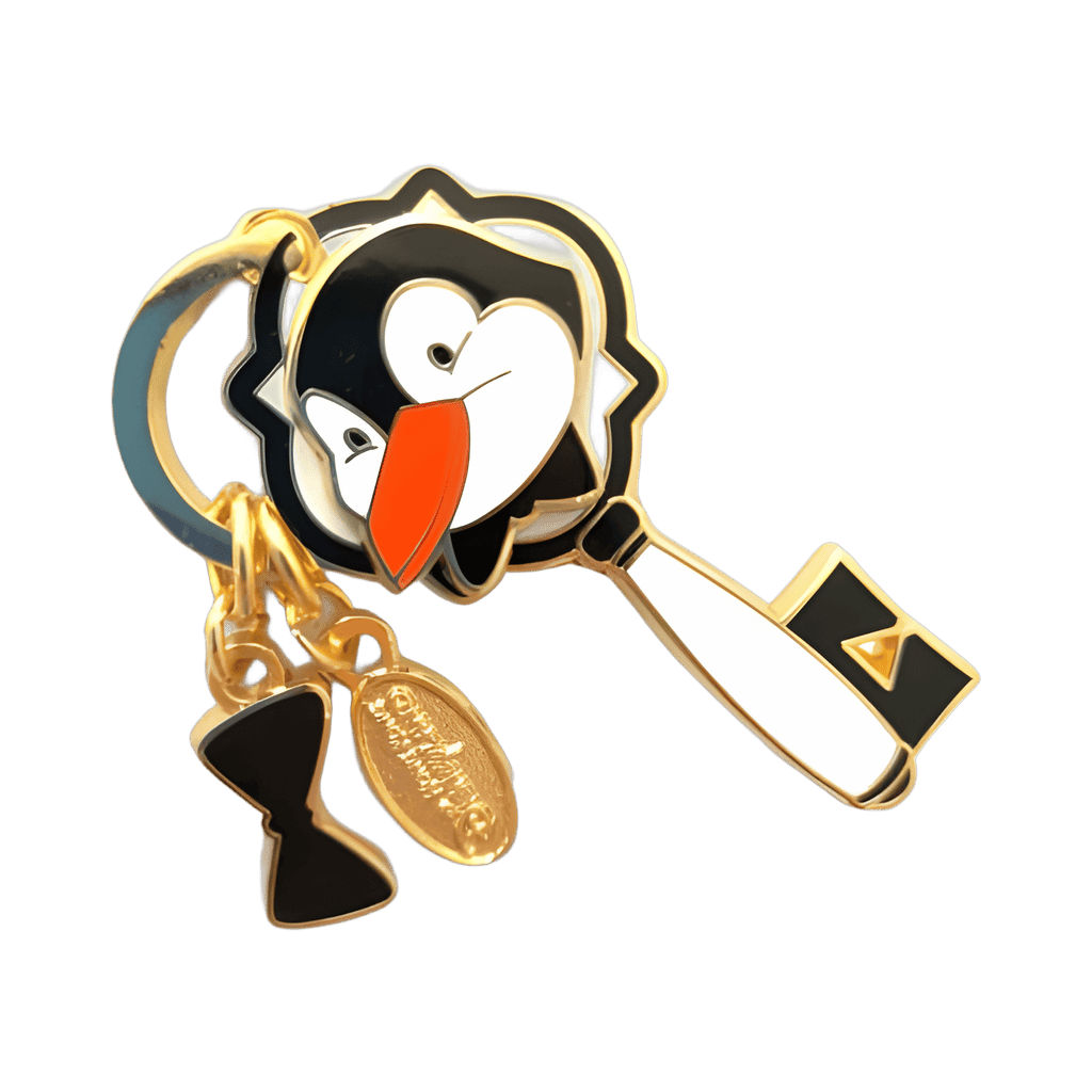 Penguin Waiter Key - Mary Poppins Disney pin