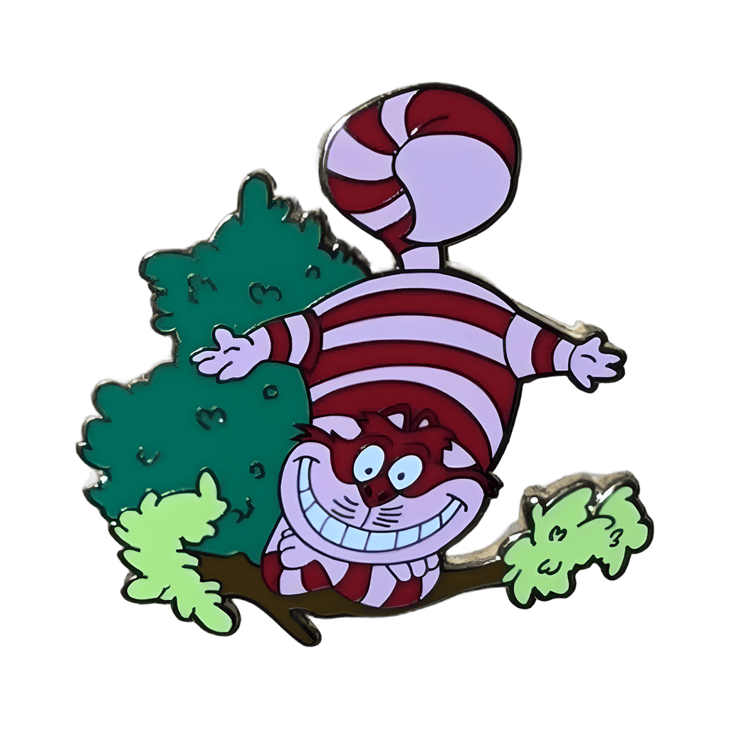Cheshire Cat Upside Down on Tree Branch Disney pin