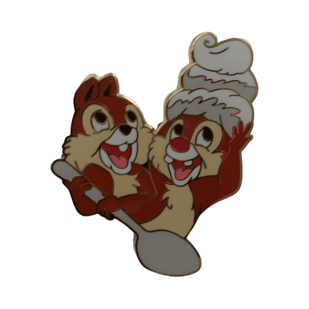 Chip and Dale with Spoon Disney pin