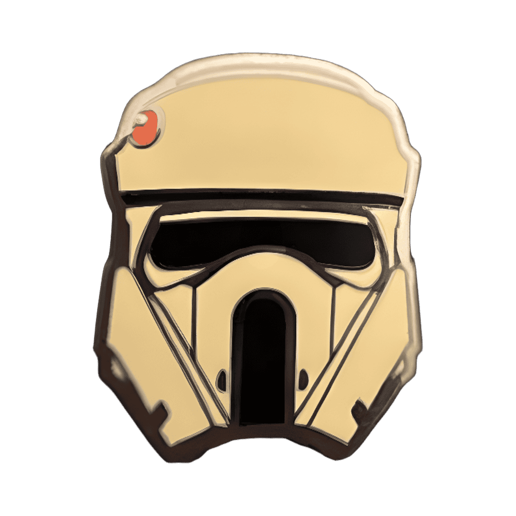 Scarif Stormtrooper Helmet Disney pin