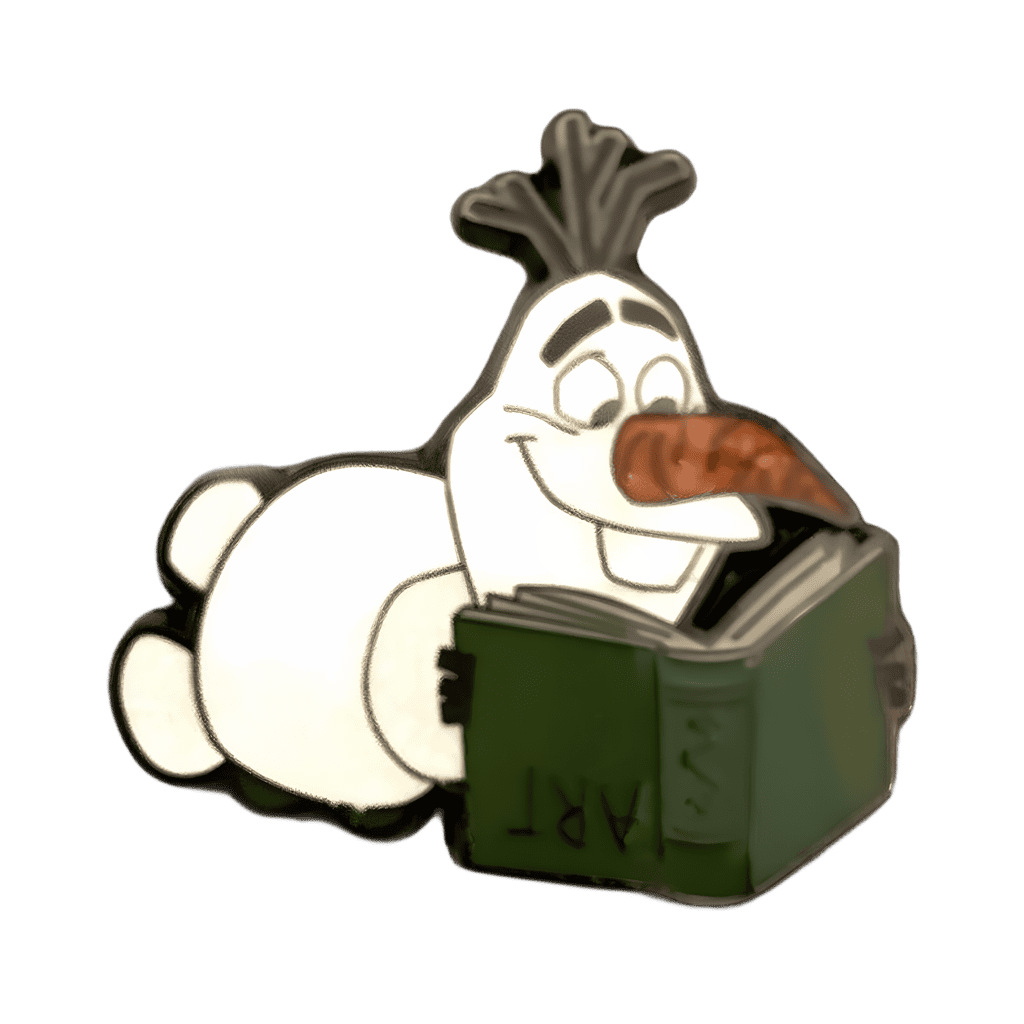 Olaf Reading Disney pin