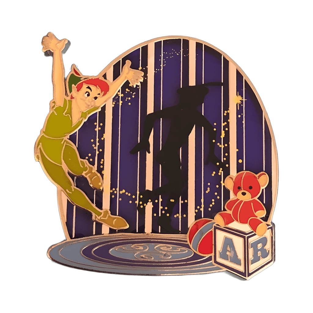 Peter Pan and his Shadow Version 1 - Purple Disney pin